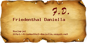 Friedenthal Daniella névjegykártya